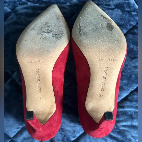 Manolo Blahnik Pointed Toe Pumps - Picture 3 of 10